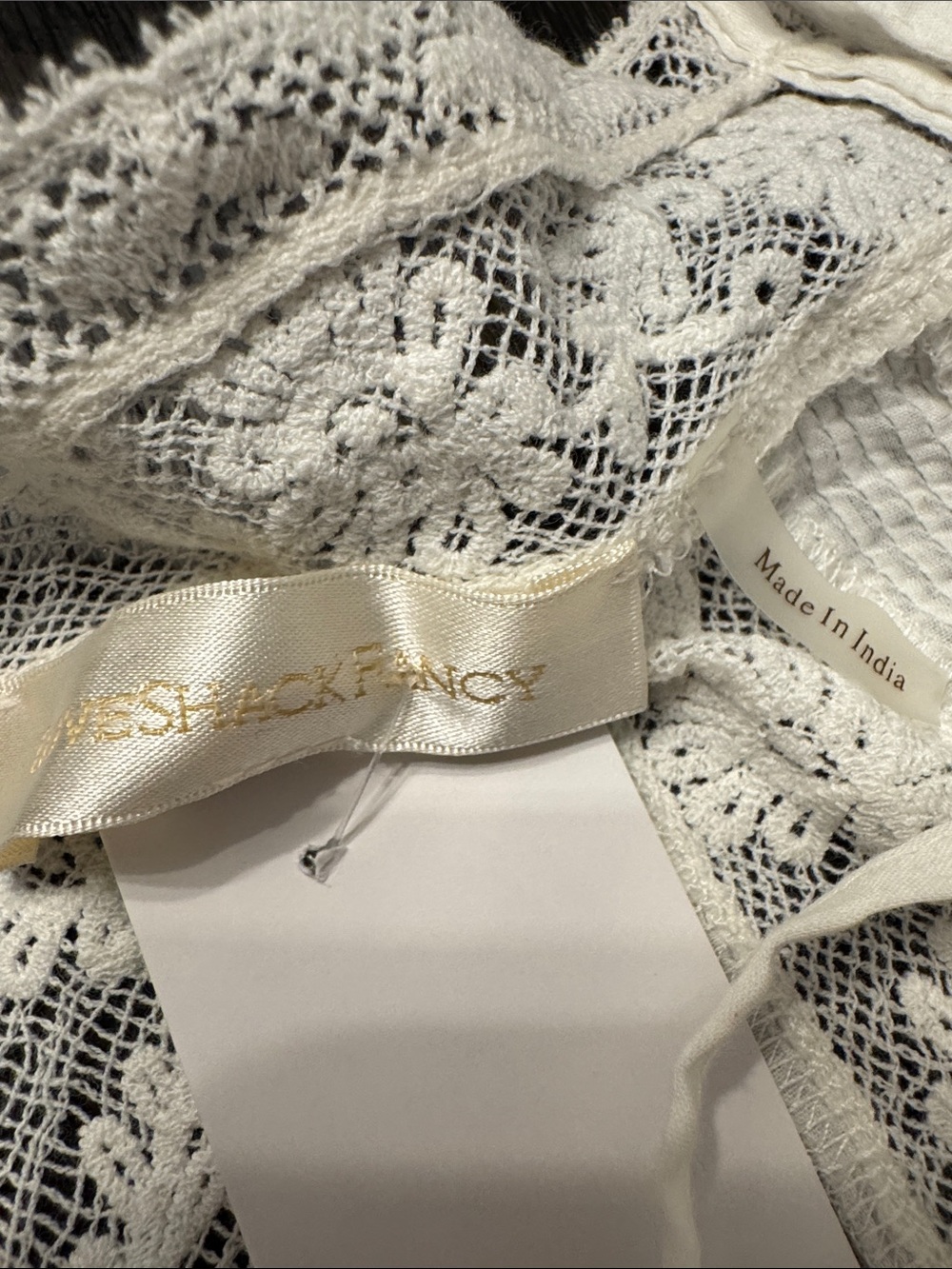LoveShackFancy White Lace Tank with Floral Overlay - Picture 2 of 5